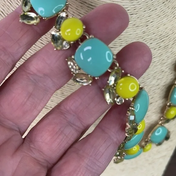 Banana Republic Teal Yellow Gold Necklace - Picture 2 of 7